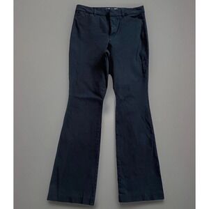 Old Navy Pixie Pants Womens 8 Black High Rise Flare Stretch Work Dress